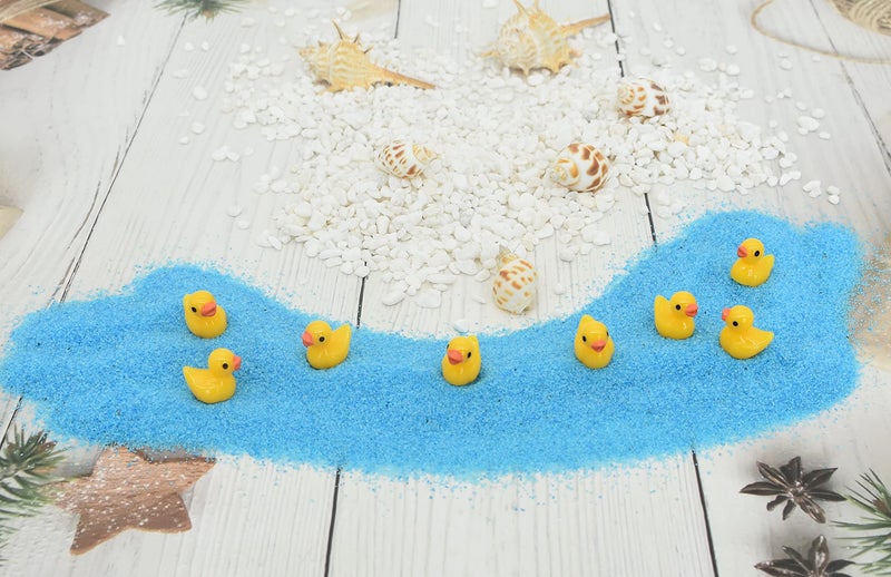 يورونام 70 قطعة من البط الصغيرة من يورونام، بطات صغيرة من الراتنج، زخارف مصغرة للسلايم، بيت الدمى، ديكور الحديقة (أصفر) - Image 3